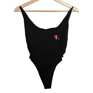American Apparel M reworked backless festival summer thong French cut mushroom​
